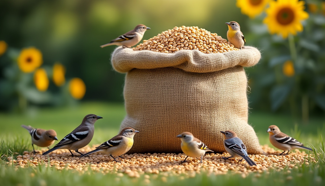 Graines tournesol oiseaux sac 25 kg pas cher : coût et durée