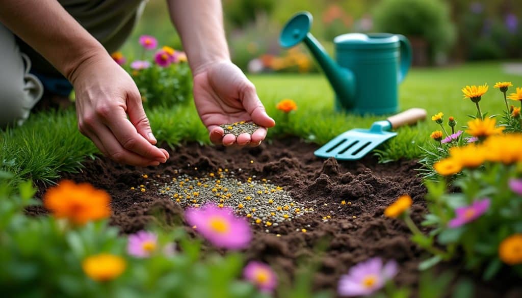 Semer un gazon fleuri : la méthode et les erreurs