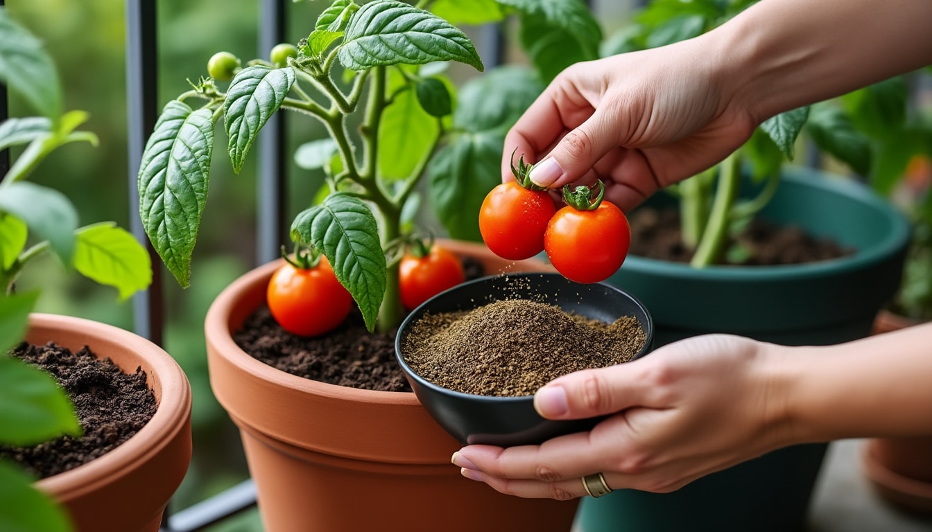 Quel engrais pour des tomates en pot